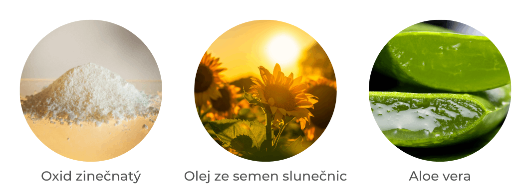 Klíčové aktivní složky – krém pod plenky